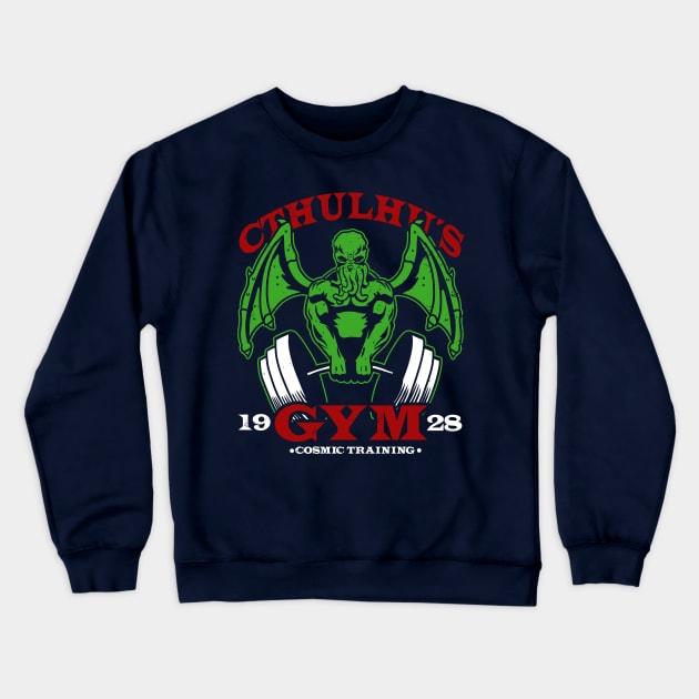 Cthulhu´s Gym Crewneck Sweatshirt by absolemstudio